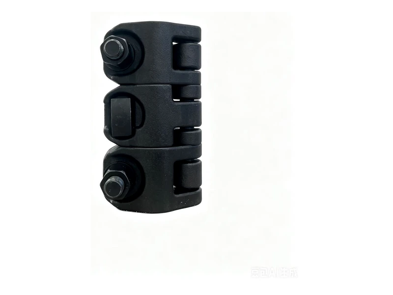 Black Three-Bolt Toothless Polished Rod Clamp - product image 1