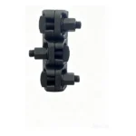 Black Three-Bolt Toothless Polished Rod Clamp - product image 2